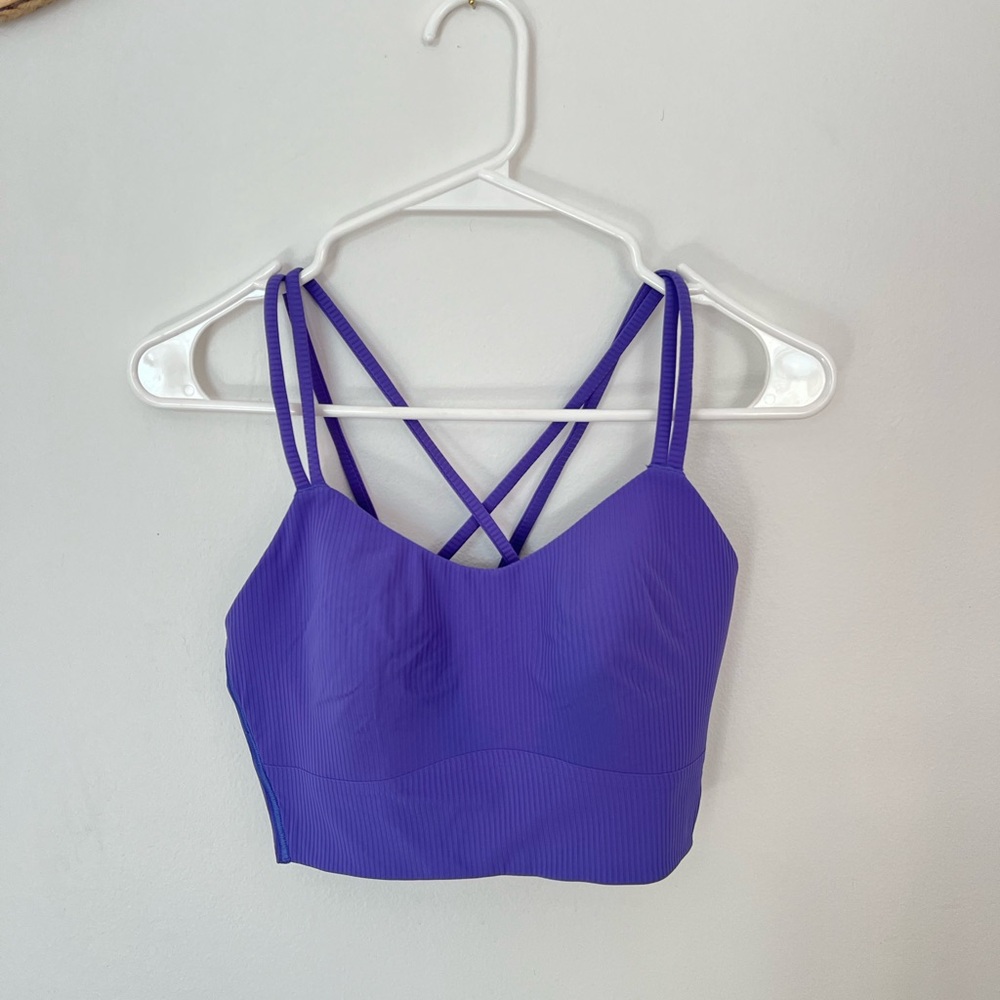 Lululemon Like A Cloud Ribbed Longline Charged Indigo